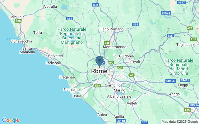 Kaart met locatie Bio Parco di Roma